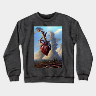 Steampunk mechanical heart Crewneck Sweatshirt